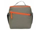 Сумка-холодильник изотермическая Neo Classic c контрастной молнией, серая / оранжевая - фото № 7