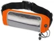 Сумка на пояс Спринт, черный, оранжевый - фото № 1