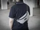Сумка на пояс водостойкая из переработанного пластика Brand Charger Bumble, серая - фото № 13