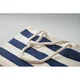 Сумка пляжная из хлопка Heaven Stripe, 220 гр/м2, белая / синяя - фото № 4