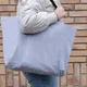 Сумка-шоппер из переработанного неокрашенного канваса XD Collection Impact, 240 г/м², серая - фото № 5