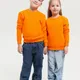 Свитшот детский Stan 63J, футер без начеса, 260 гр/м2, оранжевый - фото № 4