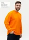 Свитшот унисекс Stan 60, футер с начесом, 220 гр/м2, оранжевый - фото № 4