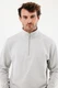 Свитшот на молнии Iqoniq Elgon из переработанного хлопка, 300 г/м², серый - фото № 9
