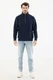 Свитшот на молнии Iqoniq Elgon из переработанного хлопка, 300 г/м², темно-синий - фото № 12
