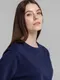 Свитшот унисекс B&C BNC Organic, темно-синий - фото № 12