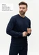 Свитшот унисекс  Stan 63, футер без начеса, 260 гр/м2, темно-синий - фото № 4