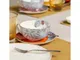 Тарелка Plate Uni Gld, белая - фото № 3