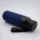 Термобутылка Cofer Button Black, синяя / черная - фото № 8