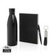 Термобутылка Swiss Peak в комплекте с блокнотом, ручкой и брелком, черная - фото № 16
