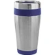 Термокружка дорожная с крышкой Хит. 450 мл, серый, синий - фото № 1