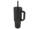 Термокружка герметичная с силиконовой трубочкой Brady, переработанная сталь, 900 мл, черная - фото № 1