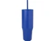Термокружка герметичная с силиконовой трубочкой Brady, переработанная сталь, 900 мл, синяя - фото № 2