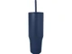Термокружка герметичная с силиконовой трубочкой Brady, переработанная сталь, 900 мл, темно-синяя - фото № 2