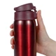Термокружка Relaxika, бордовая - фото № 5