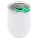 Термокружка с двойной стенкой Coffixx To Go, белая / зеленая - фото № 1