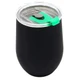 Термокружка с двойной стенкой Softo To Go, soft-touch, черная / зеленая - фото № 1