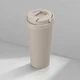 Термокружка вакуумная Waterline Grant, soft-touch, тубус, бежевая - фото № 1