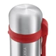 Термос для еды и напитков Relaxika 1000, серебристый / красный - фото № 3