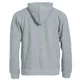 Толстовка мужская Clique Classic Hoody Full Zip, серая - фото № 3
