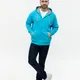 Толстовка мужская с капюшоном на молнии Stan 17, 280 гр/м2, бирюзовая - фото № 4