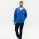 Толстовка мужская с капюшоном на молнии Stan 17, 280 гр/м2, синяя - фото № 4