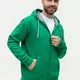 Толстовка мужская с капюшоном на молнии Stan 17, 280 гр/м2, зеленая - фото № 7
