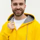 Толстовка мужская с капюшоном на молнии Stan 17, 280 гр/м2, желтая - фото № 7