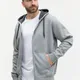 Толстовка мужская с капюшоном на молнии Stan 61, 260 гр/м2, серая - фото № 9