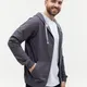 Толстовка мужская с капюшоном на молнии Stan 61, 260 гр/м2, темно-серая - фото № 6