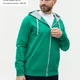 Толстовка мужская с капюшоном на молнии Stan 61, 260 гр/м2, зеленая - фото № 4