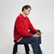 Толстовка на молнии Flow, красная - фото № 13