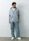 Толстовка Oversize Zip, 320 гр/м2, серая - фото № 3