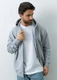 Толстовка Oversize Zip, 320 гр/м2, серая - фото № 6