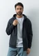 Толстовка Oversize Zip, 320 гр/м2, темно-серая - фото № 6
