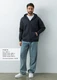 Толстовка Oversize Zip, 320 гр/м2, темно-серая - фото № 7
