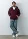 Толстовка с капюшоном футер без начеса Stan Oversize Zip, 240 гр/м2, бордовая - фото № 7
