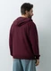 Толстовка с капюшоном футер без начеса Stan Oversize Zip, 240 гр/м2, бордовая - фото № 8