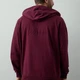 Толстовка с капюшоном футер без начеса Stan Oversize Zip, 240 гр/м2, бордовая - фото № 19