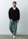 Толстовка с капюшоном футер без начеса Stan Oversize Zip, 240 гр/м2, черная - фото № 7