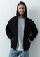 Толстовка с капюшоном футер без начеса Stan Oversize Zip, 240 гр/м2, черная - фото № 9