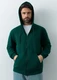 Толстовка с капюшоном футер без начеса Stan Oversize Zip, 240 гр/м2, темно-зеленая - фото № 7