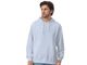 Толстовка с капюшоном оверсайз U Basic Lisbon, голубая - фото № 3