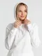 Толстовка с капюшоном унисекс B&C Hoodie, белая - фото № 11