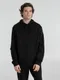 Толстовка с капюшоном унисекс B&C Hoodie, черная - фото № 6