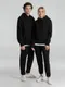 Толстовка с капюшоном унисекс B&C Hoodie, черная - фото № 14