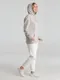 Толстовка с капюшоном унисекс Hoodie, дымчато-серая - фото № 14