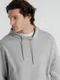 Толстовка с капюшоном унисекс B&C Hoodie, серый меланж - фото № 8