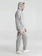 Толстовка с капюшоном унисекс B&C Hoodie, серый меланж - фото № 10