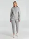 Толстовка с капюшоном унисекс B&C Hoodie, серый меланж - фото № 14